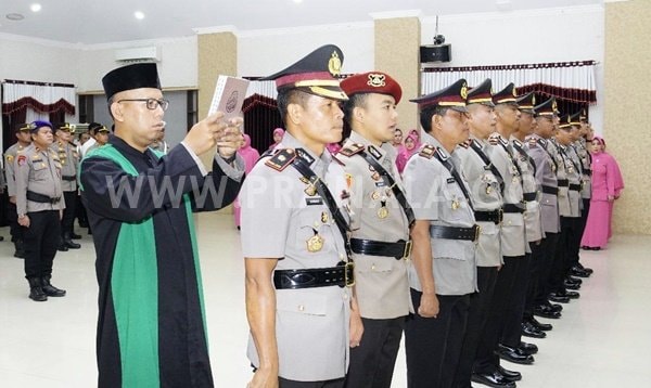 Polres Kutim Gelar Sertijab, Tujuh Posisi Strategis Berganti Pejabat