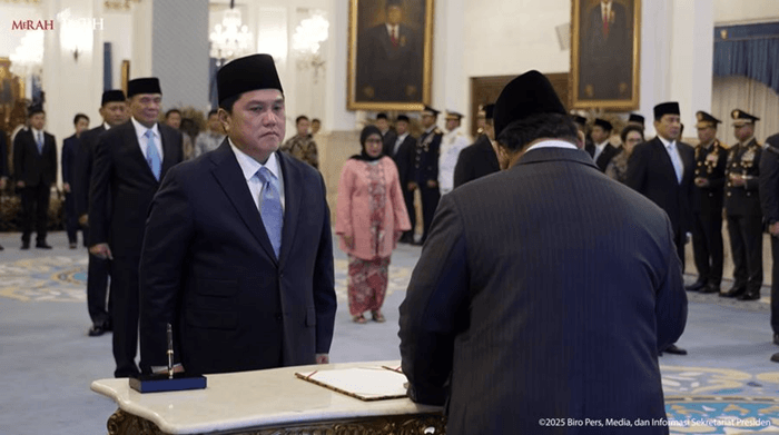 Reshuffle Kabinet Prabowo: Erick Thohir jadi Menpora, Djamari Chaniago Jabat Menko Polkam