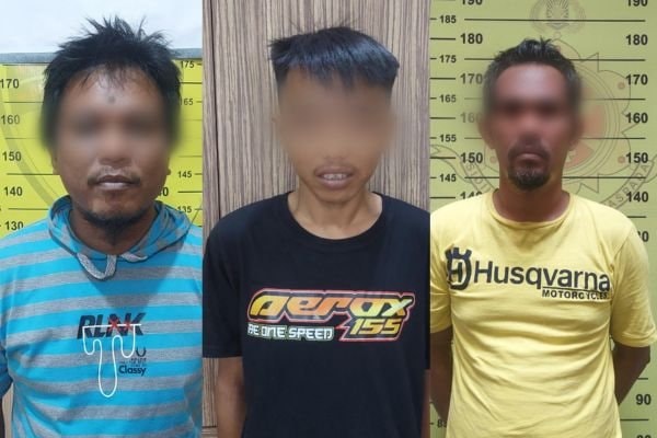 Tiga Pria Curi Onderdil Crane di Pelabuhan Tanjung Laut, Korban Rugi Ratusan Juta