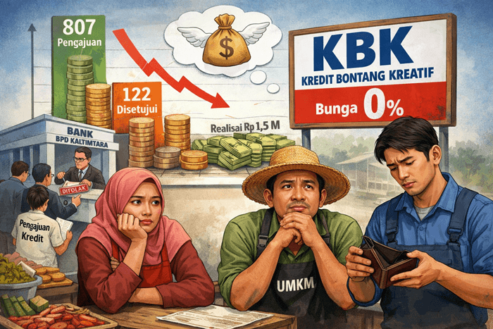 Kredit Bontang Kreatif Tersendat, Ratusan UMKM Terkendala SLIK OJK