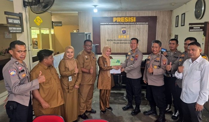 Polsek Bontang Barat Terima Surat Tanah, Pembangunan Kantor Baru Segera Terwujud