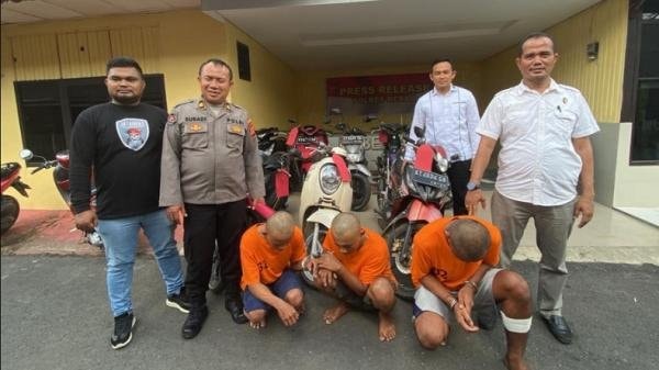 Komplotan Curanmor di Berau Diciduk, Satu Pelaku Ditembak