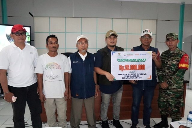 UPZ Baznas Pupuk Kaltim Salurkan Bantuan untuk Korban Puting Beliung di Bontang Lestari