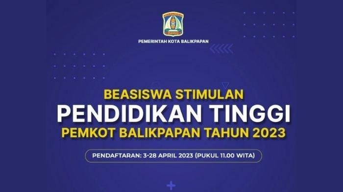 Tersedia 838 Kuota Penerima, Berikut Link Pendaftaran Beasiswa Stimulan Pemkot Balikpapan 2023