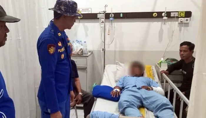 Jusril Bertarung Nyawa Lawan Buaya saat Menyulu Ikan di Perairan Bontang