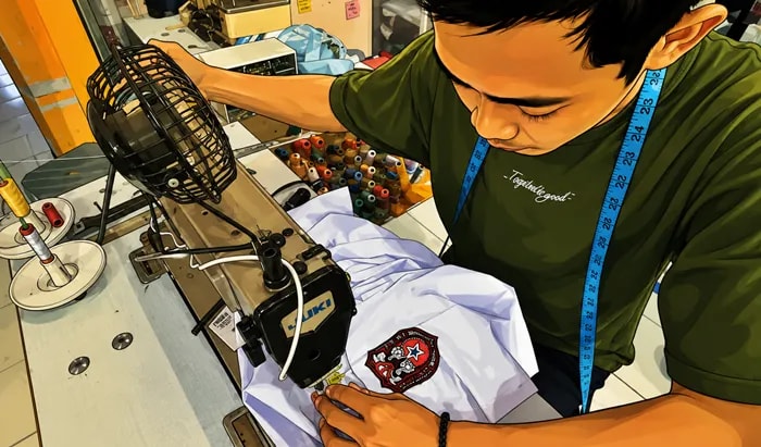 Seragam Gratis Mulai Diproduksi, Penjahit di Kutim Ikut Kecipratan