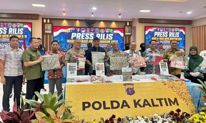 Polda Kaltim Sikat 300 Kasus Narkoba dalam Operasi Antik Mahakam 2026, Bandar hingga TPPU Terungkap