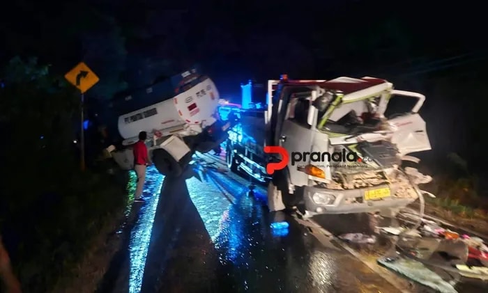 Detik-Detik Kecelakaan Beruntun di Poros Samarinda-Bontang, Sopir Truk Cairan Kimia Diduga Hilang Kendali