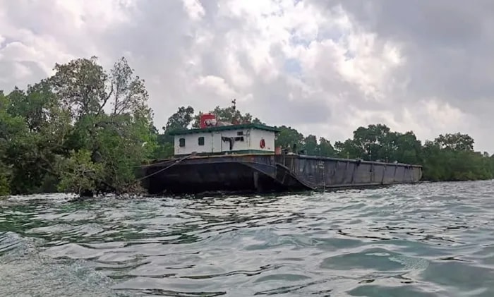 20 Hari Terdampar, Tongkang di Pulau Miang Kutim Dikhawatirkan Rusak Mangrove