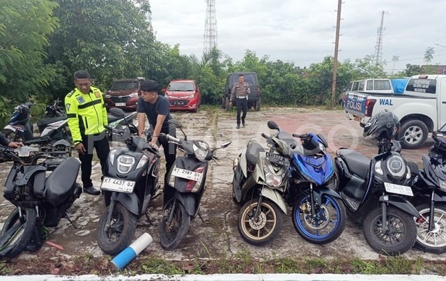 Balap Liar jelang Sahur, Polisi Amankan 7 Motor di Bontang