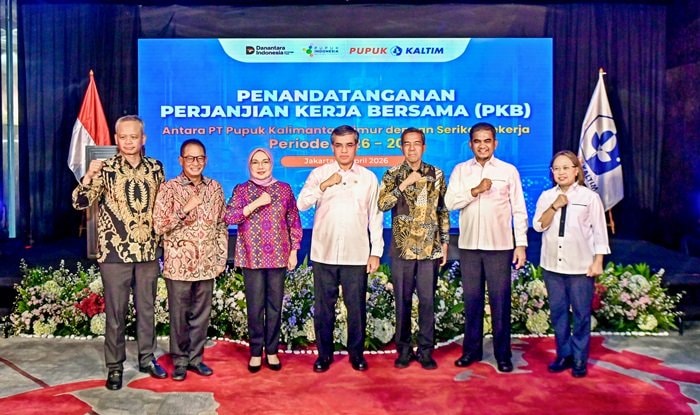 Pupuk Kaltim dan SP KKPKT Resmi Teken PKB 2026–2028, Wujudkan Hubungan Industrial Harmonis