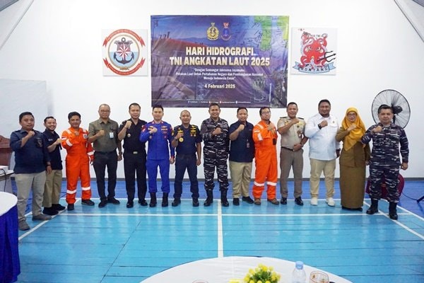 Jaga Pertahanan di Perairan Bontang, TNI AL Sosialisasikan Sistem Pelaporan Informasi Hidrografi