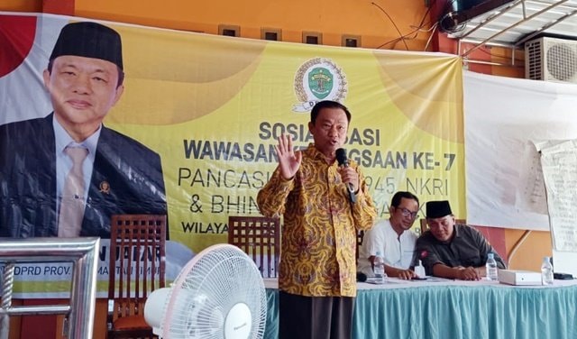Kaharudin Jafar Sambangi Warga Bontang, Sosialisasikan Wawasan Kebangsaan dan Serukan Pemilu Damai