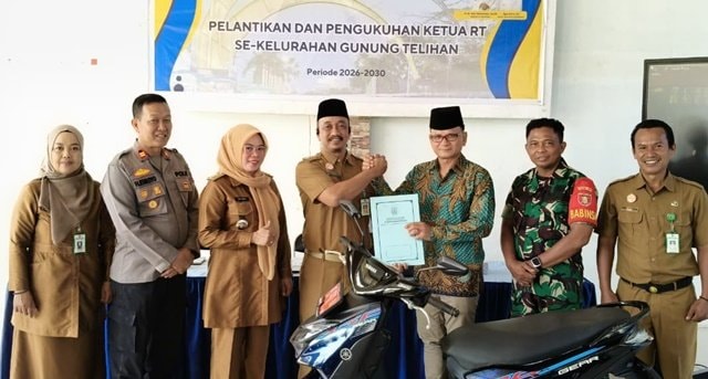 Pengurus RT Gunung Telihan Bontang Dilantik, Siap jadi Garda Terdepan Pelayanan Warga