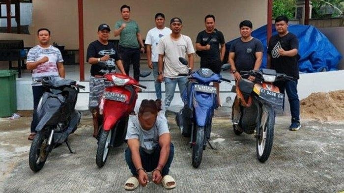Residivis Ditangkap Lagi Usai Curi 4 Motor dalam Satu Hari di Bontang