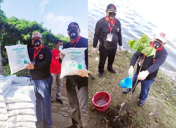 Tanam Pohon dan Bersihkan Sungai Warnai HUT ke-48 PDI Perjuangan di Bontang