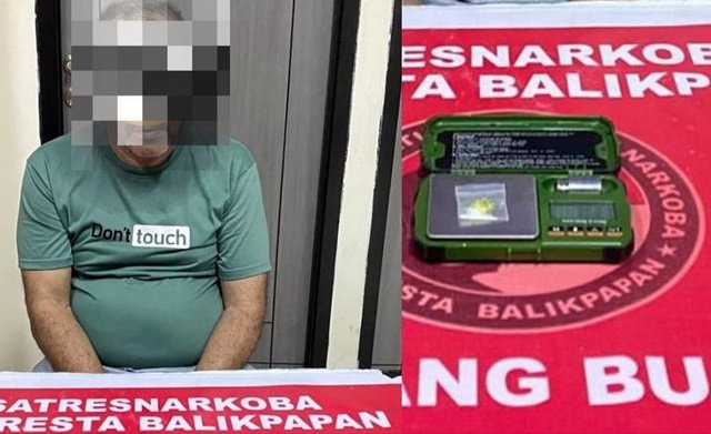 Buat Ricuh di Parkiran Hotel, Pria Balikpapan Ini Ketahuan Bawa Sabu