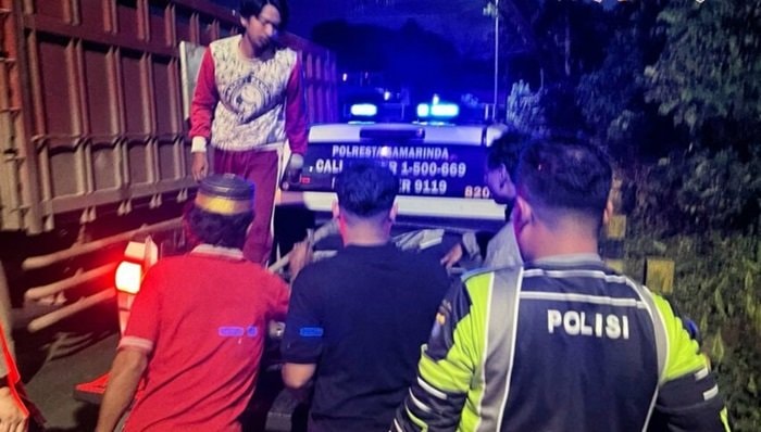 Kecelakaan di Poros Samarinda–Bontang: Pengendara Motor Luka-Luka, Truk Kabur