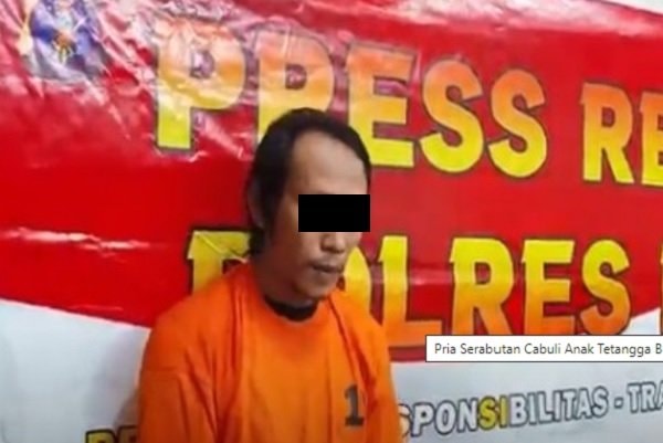 Buruh Serabutan di Berau Cabuli Anak Tetangga Berusia 2 Tahun dengan Batu
