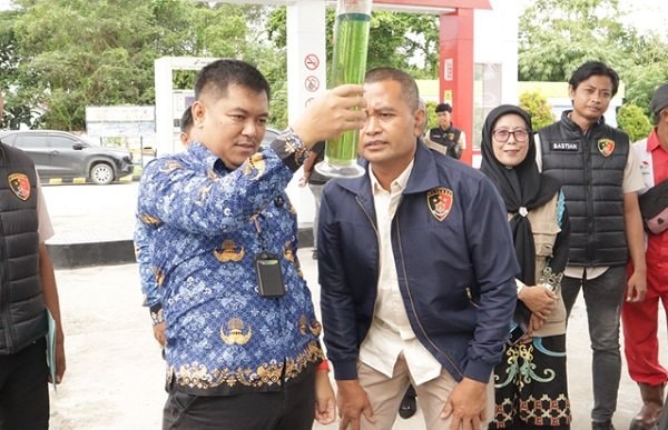 Polisi Sidak SPBU di Penajam, BBM Aman dan Tak Tercampur Air