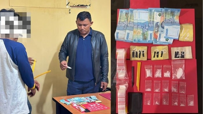 Digerebek di Rumahnya, Buruh Harian Balikpapan Diringkus Polisi, 15 Paket Sabu Disita