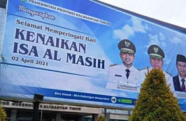Banner Ucapan Pemprov Kaltim 'Diprotes' Warga Net