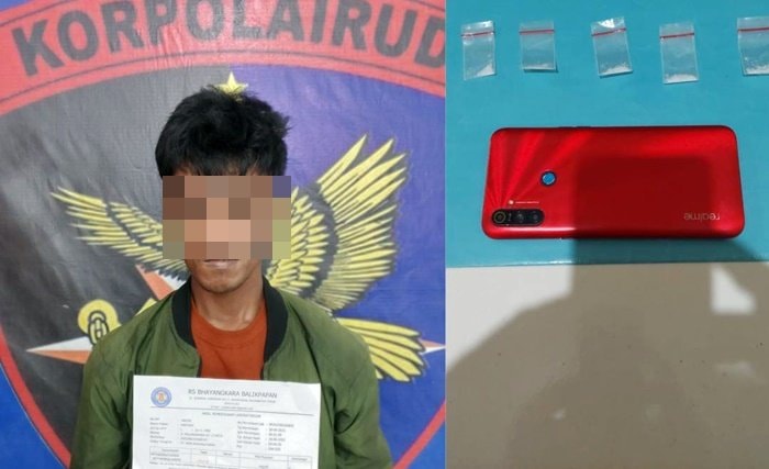 Pria di Balikpapan Diringkus saat Buang Sabu ke Selokan