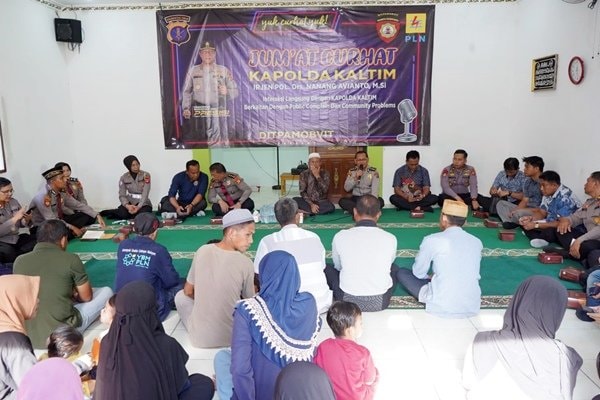 Polda Kaltim Gelar 'Jumat Curhat' di Balikpapan Timur, Dengarkan Aspirasi Warga dan Beri Solusi