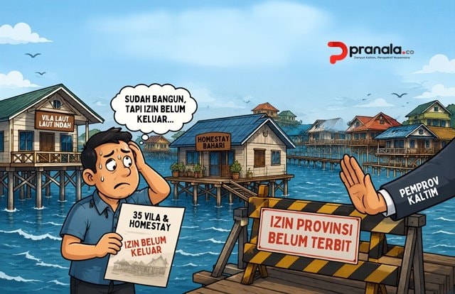 Berdiri di Atas Laut, 35 Vila dan Homestay di Bontang Kuala Terganjal Izin Provinsi