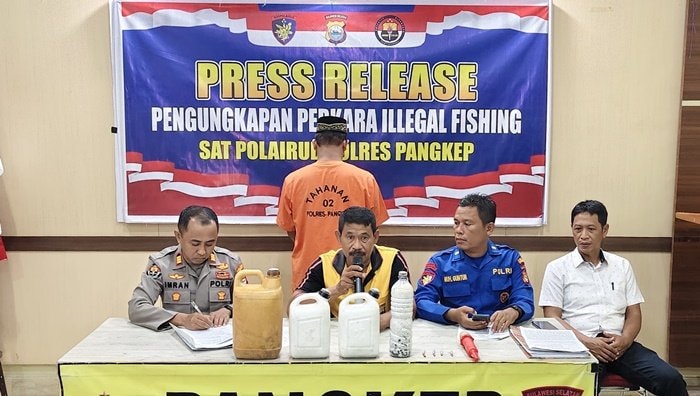 Bom Ikan Gagal Meledak, Nelayan di Pangkep Ditangkap Bawa Bahan Peledak Siap Pakai