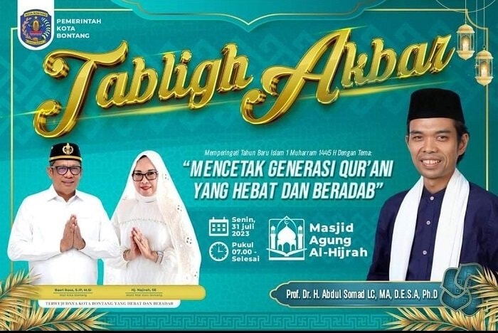 Ini Link Live Streaming Ustaz Abdul Somad Tabligh Akbar di Bontang