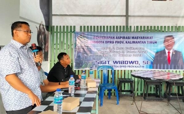 Masuk Masa Reses, Wakil Ketua DPRD Kaltim Sigit Wibowo Sambangi Warga Balikpapan