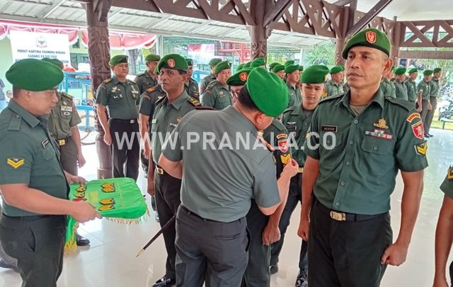 16 Personel Kodim 0908/Bontang Naik Pangkat Setingkat Lebih Tinggi, Berikut Daftarnya
