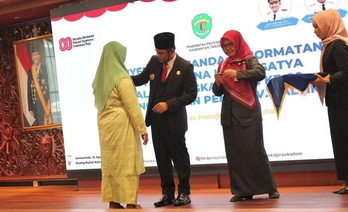 99 ASN Kaltim Terima Satyalancana Karya Satya di Momen HUT ke-80 RI