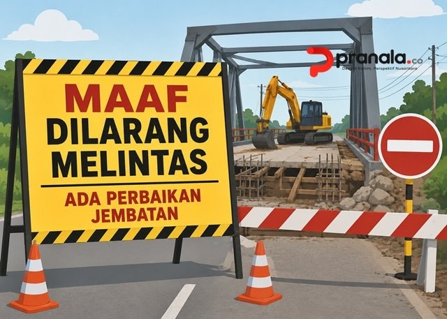 Pelat Jembatan Rusak, Projasam 1 Bengalon Kutim Ditutup Dua Hari