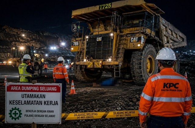Operator Dump Truck Tewas di Tambang KPC Kutim, Ditemukan di Bawah Ban