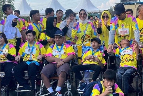 Kaum Disabilitas Ikut Ramaikan Mahakam Run 2022