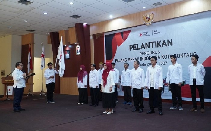 Pengurus PMI Bontang Dilantik, Eksistensinya Diapresiasi PMI Kaltim