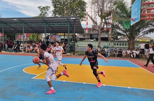 Dandim Cup TMMD 128 Bontang Diserbu Penonton, Basket jadi Ruang Anak Muda