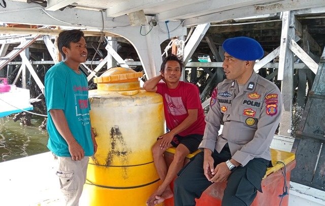 Bersama Menjaga Laut Bontang, Sat Polairud Ajak Masyarakat Lapor Kegiatan Mencurigakan