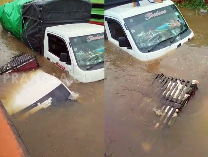 Kapal Feri Fatimah 2 Tenggelam di Sebulu Kukar, Tiga Mobil Ikut Terendam