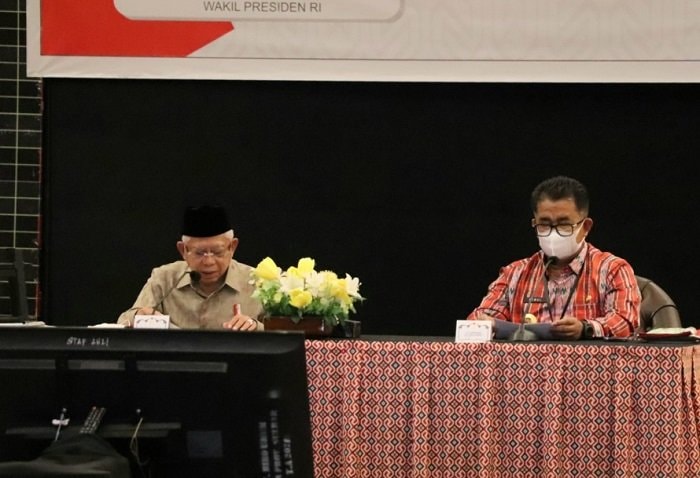 Wapres Ma'ruf Amin Pimpin Rapat Koordinasi Percepatan Penurunan Stunting di Sulbar