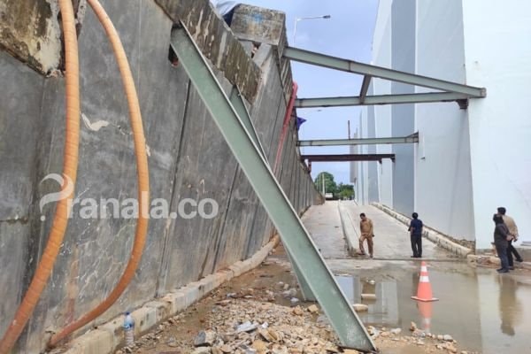 Dinding Pembatas BCM Nyaris Ambruk, DPRD Bontang Minta Segera Diperbaiki