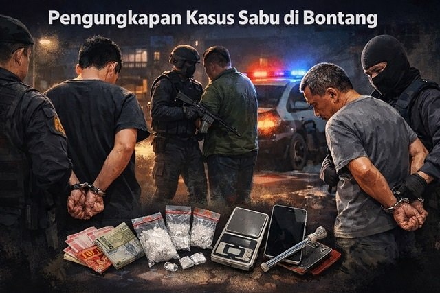 Dalam 3 Jam, Polisi Ringkus 3 Terduga Kasus Sabu di Bontang Selatan