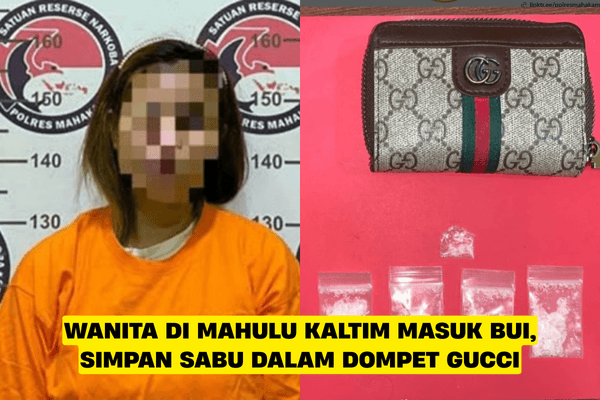 Wanita di Mahulu Kaltim Masuk Bui, Simpan Sabu dalam Dompet Gucci