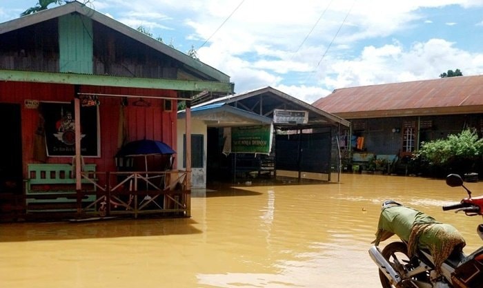 Hujan Deras Picu Banjir di Kutim, Sangatta Selatan dan Utara Tergenang