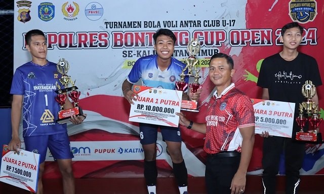 Turnamen Kapolres Bontang Cup Open 2024 Resmi Ditutup, Gajah Mungkur A Dominasi Final