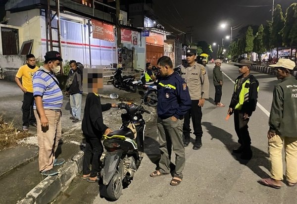 Bikin Resah! Tiga Motor Berknalpot Brong Diamankan saat Patroli Malam di Lok Tuan Bontang