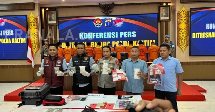7 Kasus Narkoba Terbongkar, Polda Kaltim Sita Ribuan Ekstasi dan 3,5 Kg Sabu