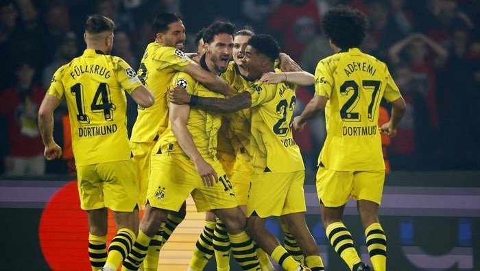 Hasil Liga Champions: Kalahkan PSG, Borussia Dortmund ke Final